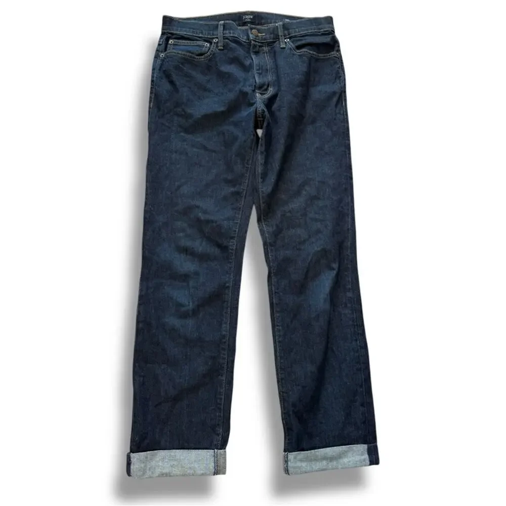 J.Crew Flex Straight Jeans Dark Wash W32 L34